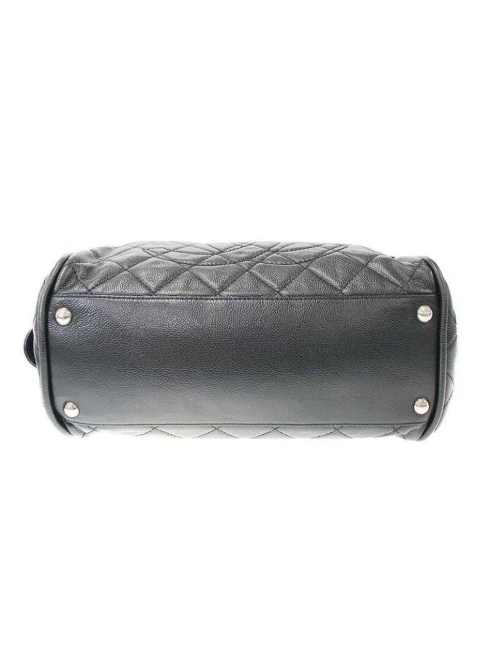 Chanel Quilted Caviar Leather Mini Boston Bag Black - Picture 4 of 9